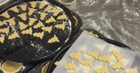 xmas tree biscuits