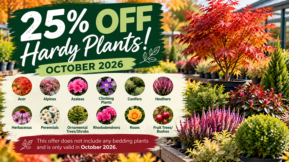 October Hardy Plants Sale Banner Parkhill